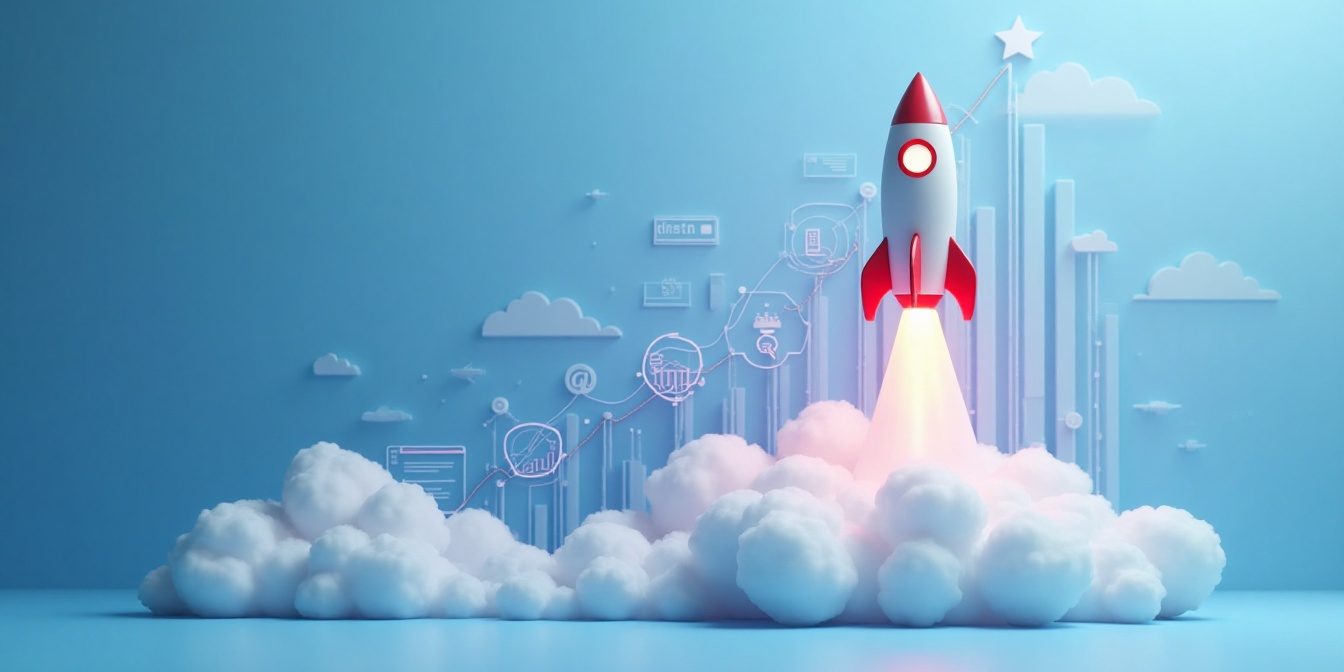 Umsatz-Rakete-zünden